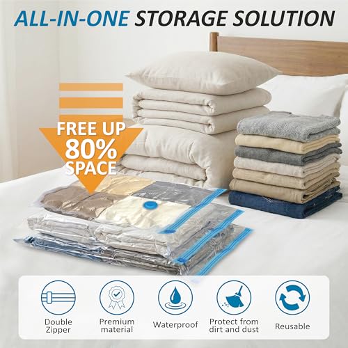 Vacuum Storage Bags with Hand Pump, Vacuum Seal Space Saver Bags,20 Combo